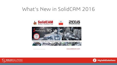 What’s New in SolidCAM 2016